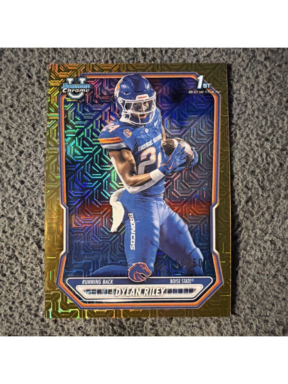 Dylan Riley 2026 Bowman Chrome Gold Mojo Refractor #’d 10/50